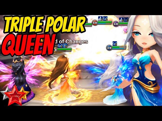 Unstoppable Power of Triple Polar Queens in Summoners War