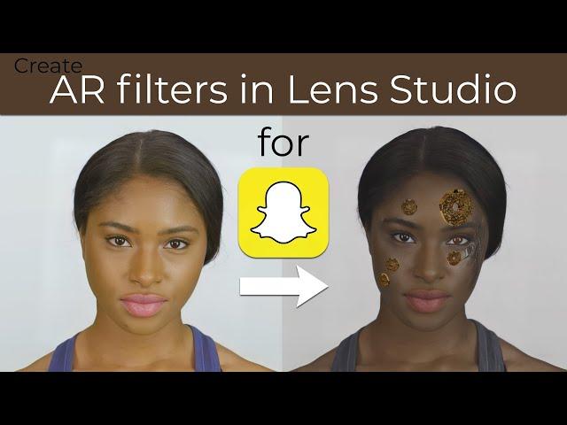 Сreating an AR filter in Lens Studio for Snapchat (accelerated video)