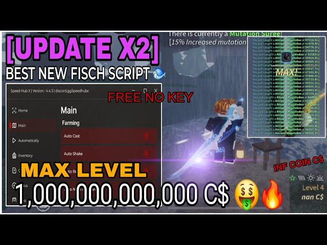 [UPD] Fisch Script GUI Pastebin | FASTEST AUTO FISH DUPE XP *NO KEY*