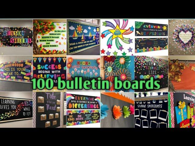 100+ bulletin board ideas |School decorations| Soft boards