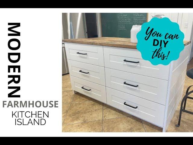 IKEA Hack DIY Kitchen Island~Organizing~How To~Cost