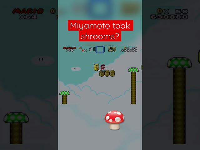 Miyamoto took ? #snes #supermarioworld #miyamoto #shrooms #mushroom #letsplay #retro #gaming #lol