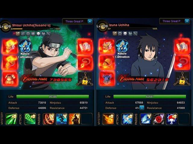 Naruto Online - Shisui Susanoo and Izuna Uchiha Sage Battle