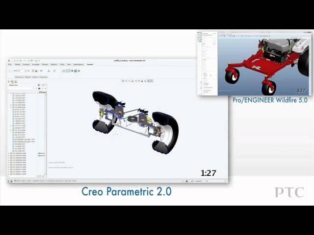 Compare Assemblies in Creo Parametric and Pro/ENGINEER