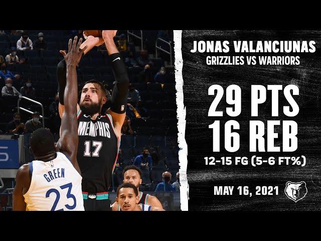 Jonas Valanciunas BULLIES Warriors for 49th Season Double-Double Highlights! | NBA Season 2020-21