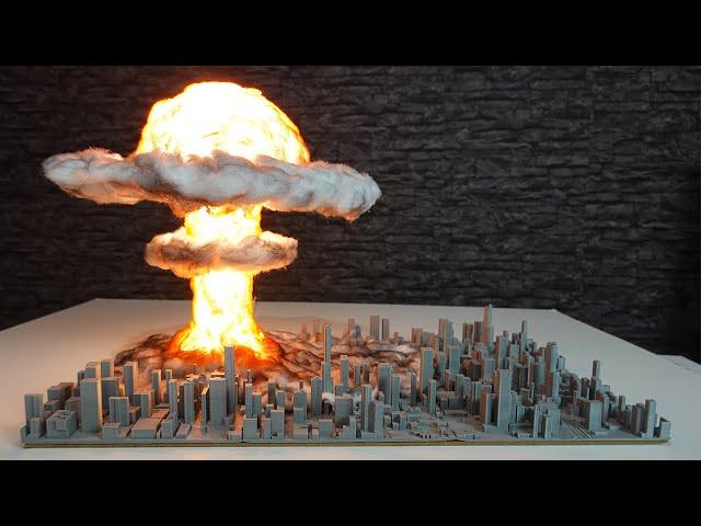 How to make Atomic Bomb Explosion Diorama