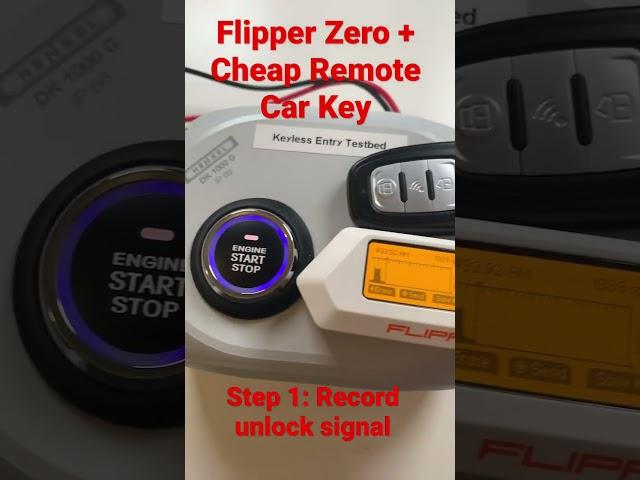 Flipper Zero + Cheap Remote Car Key