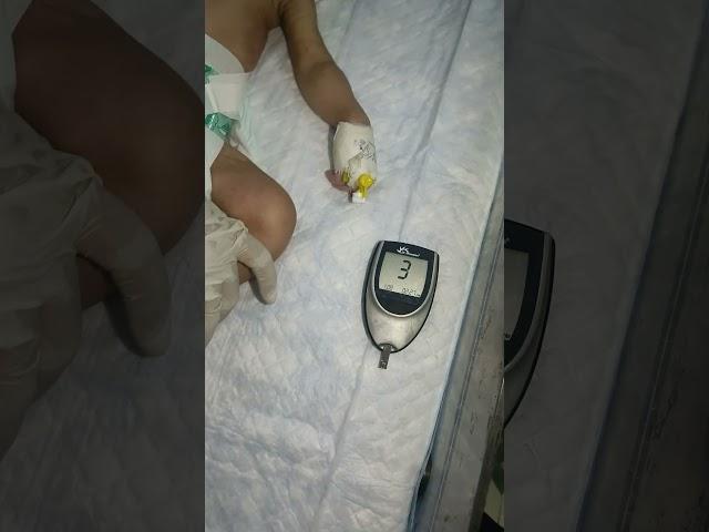 newborn baby RBS check ️ by kit #motivation #vedio #virals #nursing work #gnm