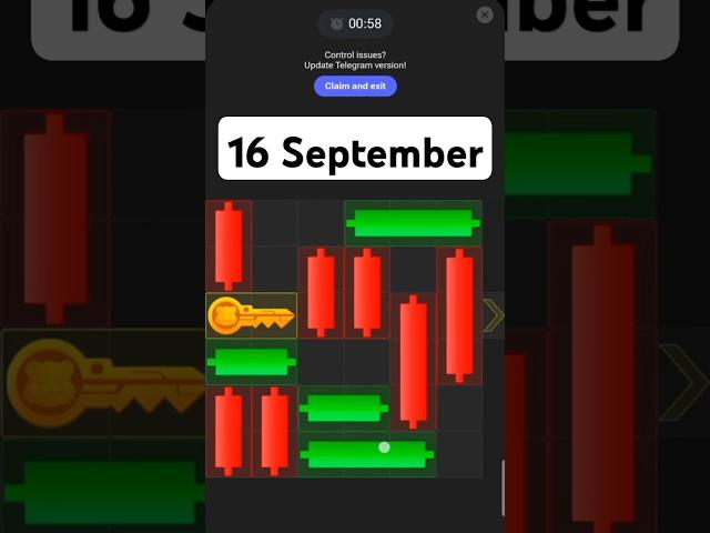 Key 57! 17 September hamster kombat today mini game