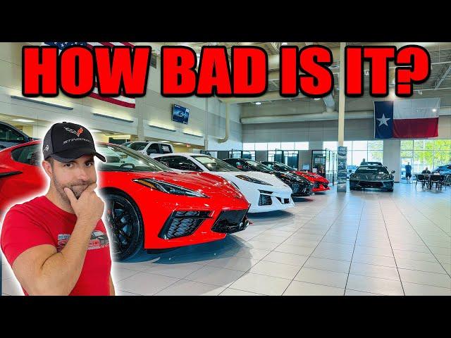 How many C8 Corvettes are SITTING on Dealer's LOTS right Now?