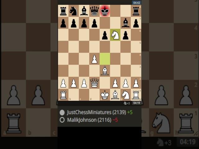 First miniature against the Franco Hiva Gambit #chess