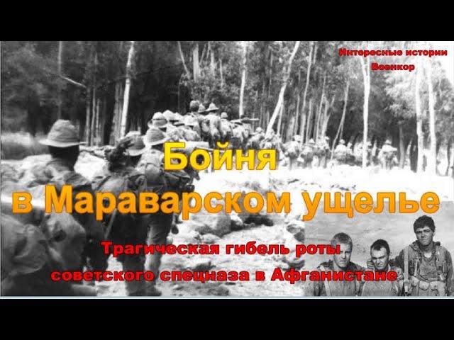 Бойня в Мараварском ущелье. Трагическая гибель роты советского спецназа в Афганистане