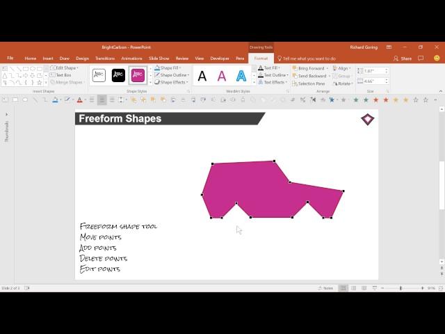 Freeform Shapes Advanced PowerPoint Tutorial