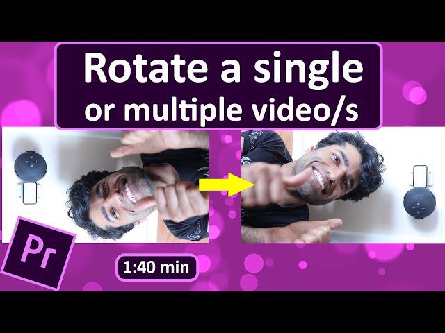 How to rotate a video in Premiere Pro