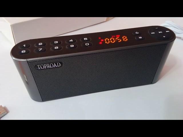 TOPROAD Q8 HIFI Super Bass Bluetooth FM speaker From China with Aliexpress