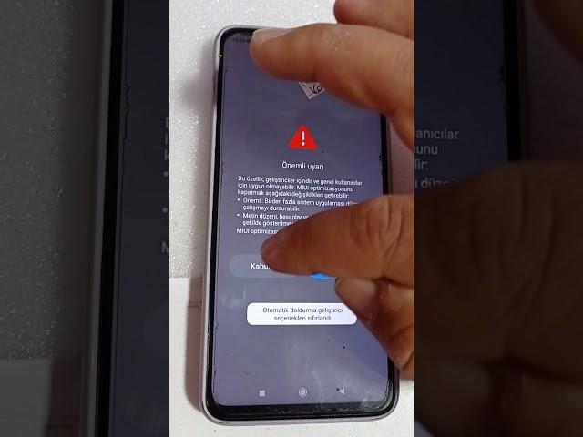 note 8 pro apk dosyası yüklemek için miui optimizasyon kapatma.