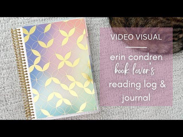 Erin Condren Book Lover's Reading Log and Journal | Reading Log | Books | Reading | Book Journal