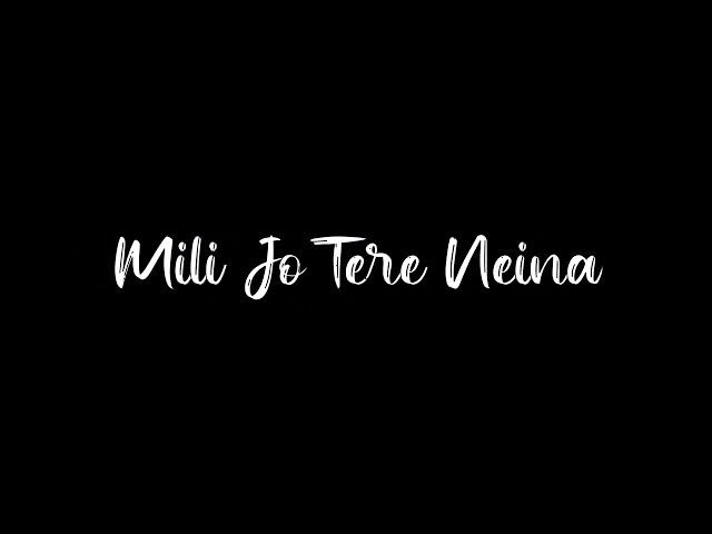 Mile Jo Tere Neina lyrics black screen status creator Dharmendra