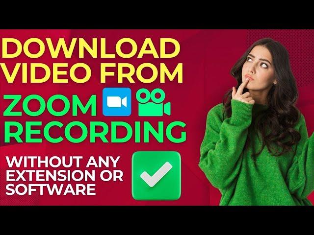 How to Download Video from Zoom Recording | Veer Tutorial