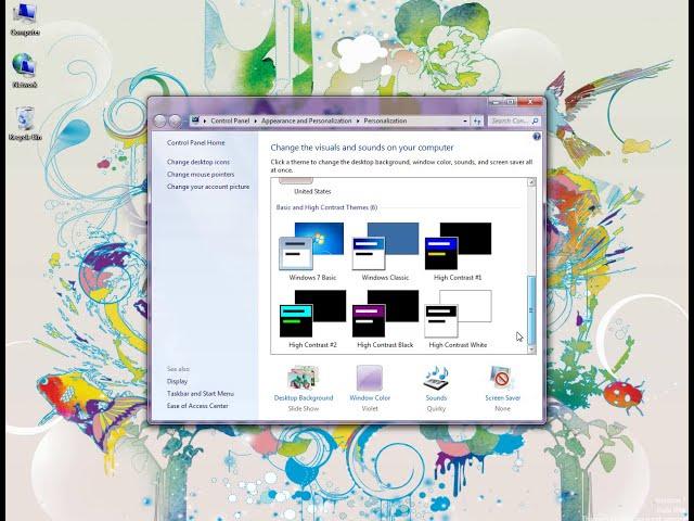 how to change wallpaper of  windows 7