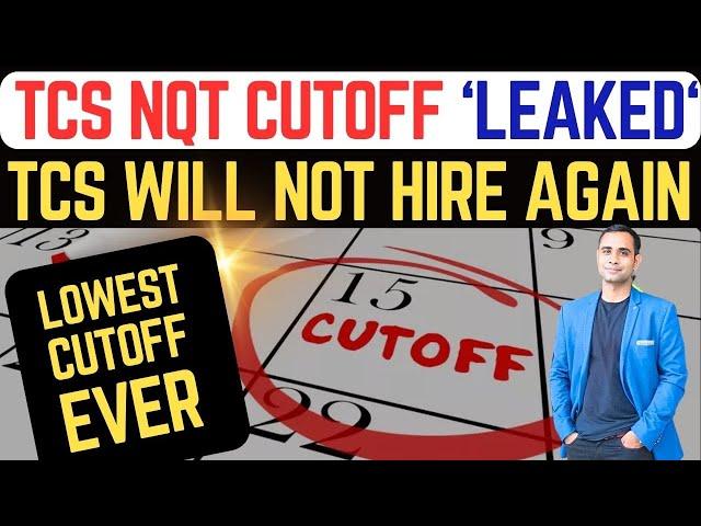 TCS NQT Exam Cut-off Leaked | TCS NQT will not hire again | Free MOCK Test