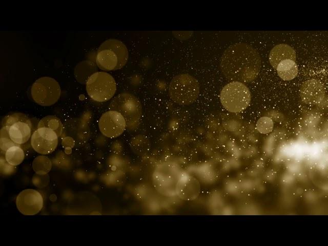 background particles gold bokeh glitter awards dust abstract background loop
