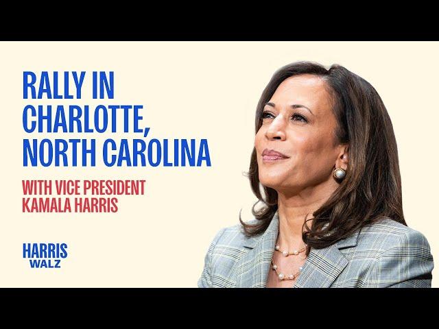 Rally in Charlotte, North Carolina with Vice President Kamala Harris [VERTICAL] | Harris-Walz 2024