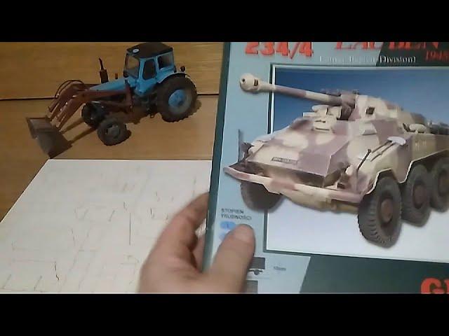 Приз в конкурсе модель года , колёсная техника , МТЗ 52 из бумаги.How to make a tractor out of paper