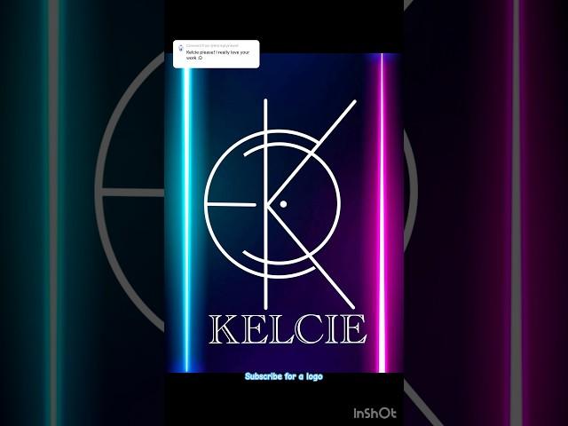 Name logo graphic design #kelcie  #shortsfeed #shortsviral #trending #trendingshorts #namelogodesign