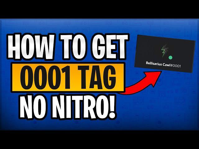 How to Get 0001 DISCORD TAG (Without Nitro)