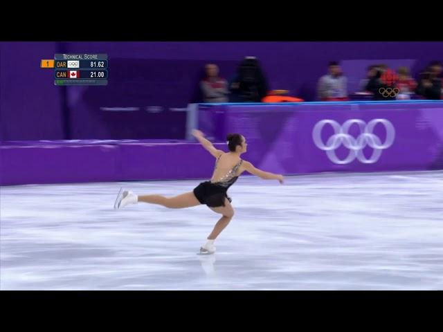 Pyeong Chang 2018 Ladies FS CALLED edges - Evgenia Medvedeva