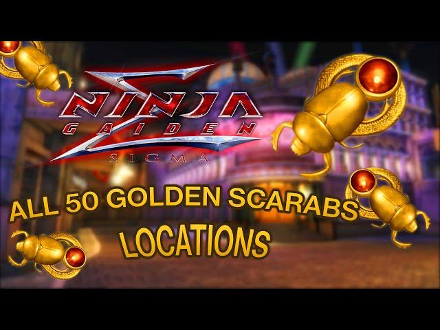 Where to find all 50 Golden Scarabs!  - 【 NINJA GAIDEN SIGMA 】MASTERS COLLECTION