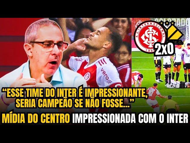 OLHA O QUE DISSERAM! MÍDIA do CENTRO FALA SOBRE VITÓRIA do INTER | INTER 2x0 CRICIUMA