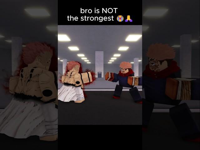 unc thinks he's the strongest   #jujutsushenanigans #anime #roblox #jjk #itadori #sukuna #yuji