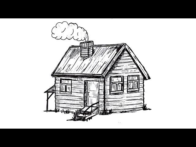 How to draw a house