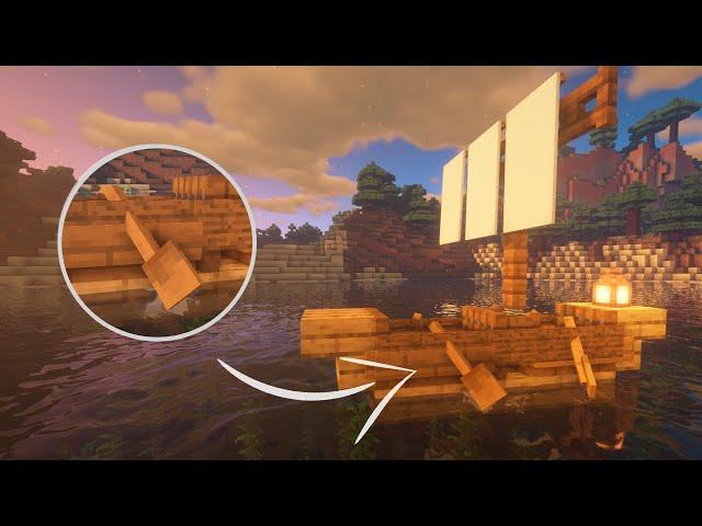 Маленький кораблик в Майнкрафт: How To Build a Tiny Boat: Minecraft