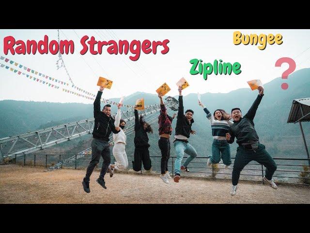 Asking strangers to couple bungee with us | Pokhara | Highground adventure