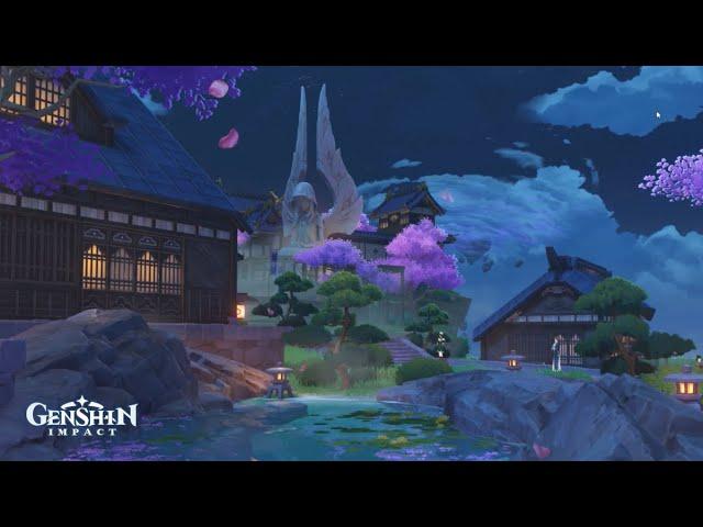 An Evening in Inazuma City   Relaxing Genshin Impact Music | OST 原神