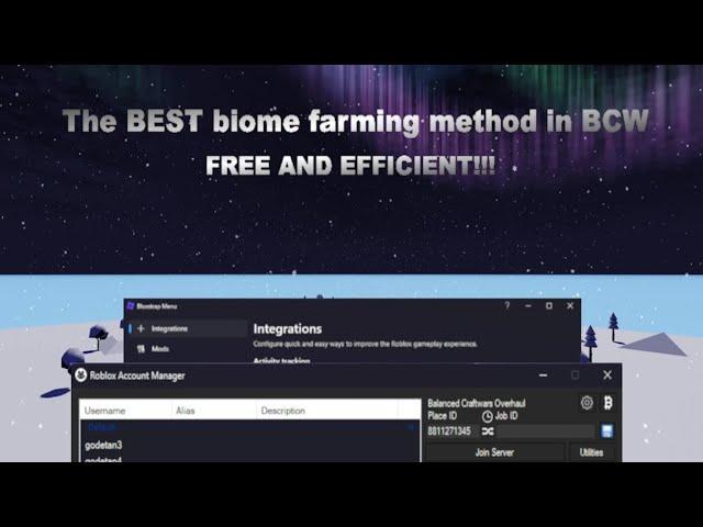 The BEST biome farming/hopping method for BCW