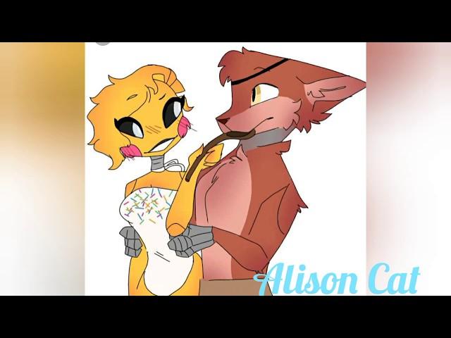 Той чика и фокси (Toy Chica and Foxy) FNaF клип- Lovely.