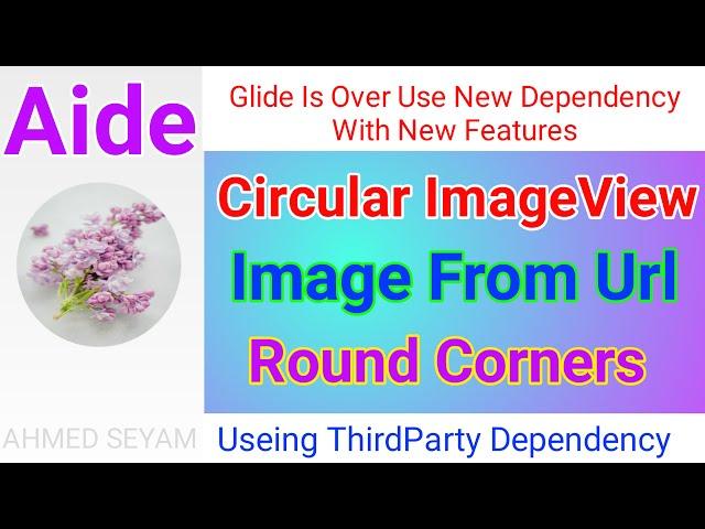 How To ImageView Into Circular ImageView With Image Load From Url In Aide