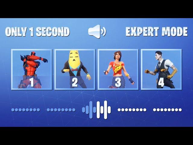 GUESS THE FORTNITE DANCE LISTENING ONLY 1 SECOND - FORTNITE CHALLENGE | tusadivi