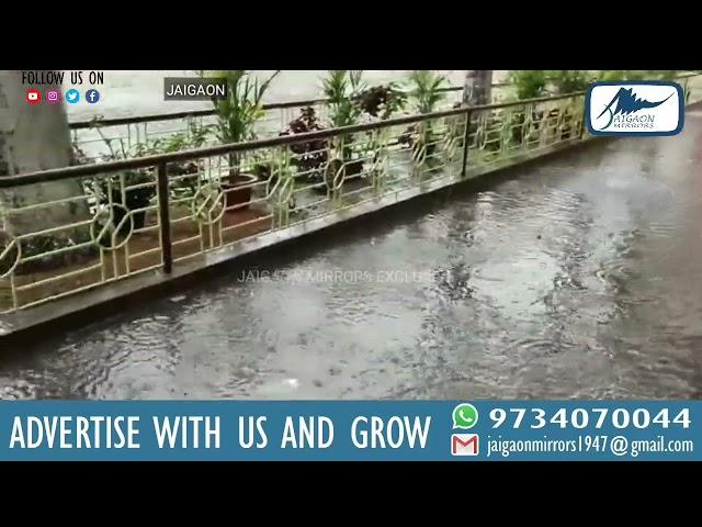 #Breaking: SHMD School campus flooded with drain water after few mins of rain in Jaigaon.