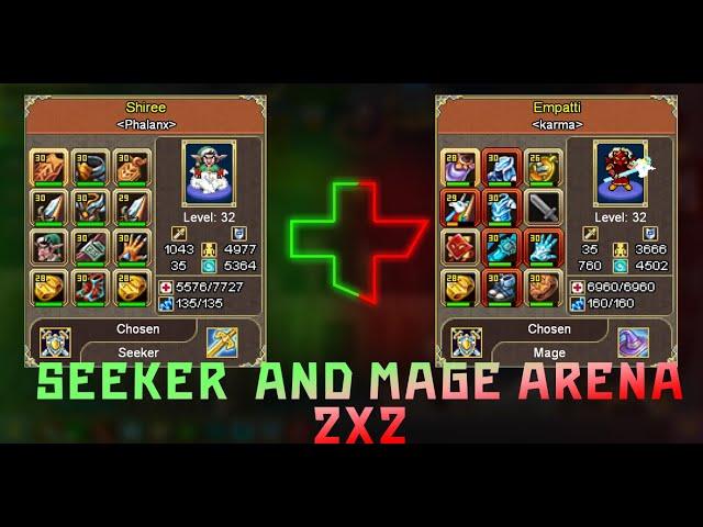 (Mage + Seeker) 2x2 Arena test server - Warspear Online