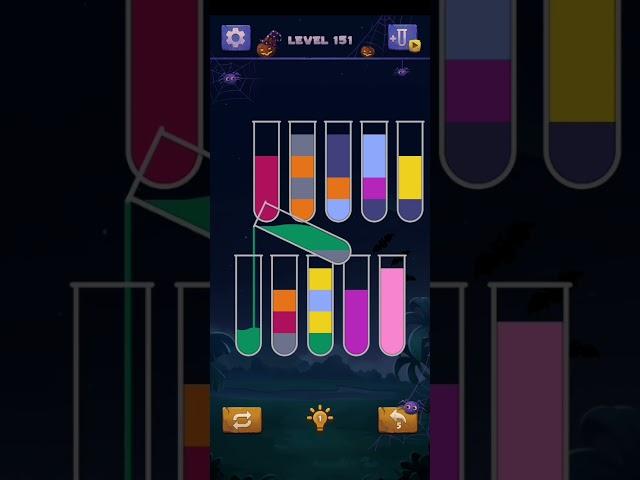 Sort Water Puzzle Level 151 Walkthrough Solution iOS/Android