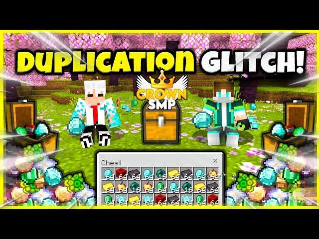 DIAMOND DUPLICATE GLITCH IN CROWN SMP  #viral #crownsmp  #hogallalasmp #minecraftsmp