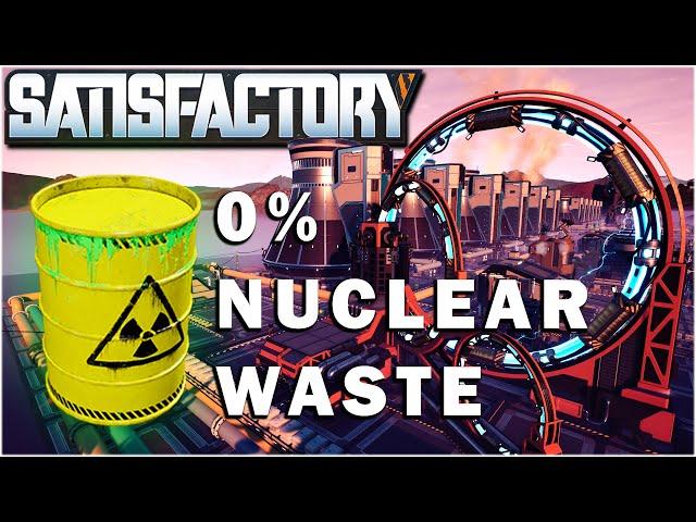 Satisfactory Guide | Nuclear Power with no Waste Build Layout.