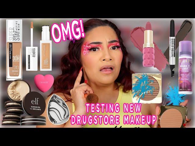 TESTING OUT NEW DRUGSTORE MAKEUP 2022 | ALL DAY WEAR TEST - ALEXISJAYDA