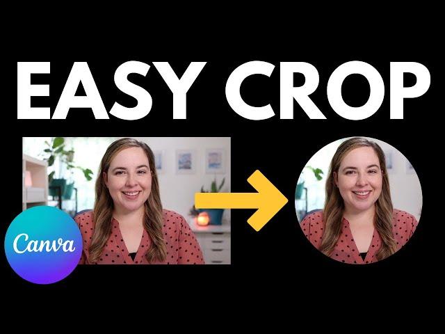 How To Crop A Photo Into A CIRCLE In Canva 2024 (With Transparent Backgrounds)