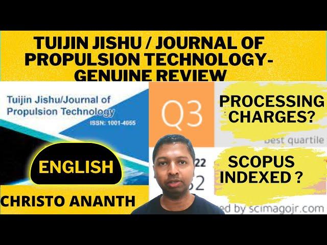 Christo Ananth - Tuijin Jishu - Journal of Propulsion Technology - 1001-4055 - Scopus - English